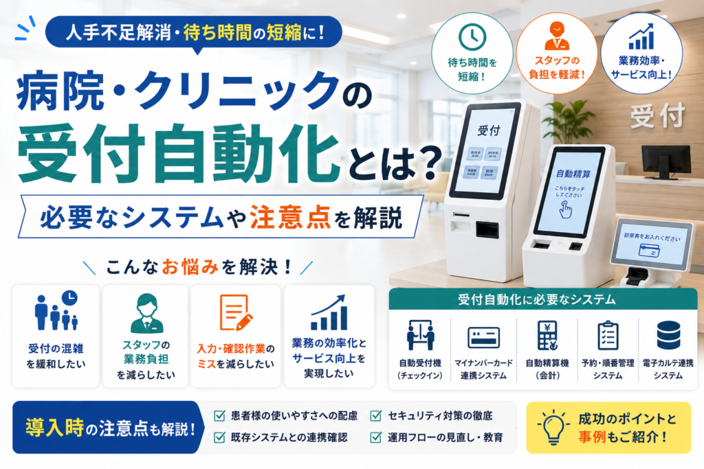 病院・クリニックの受付を自動化するには