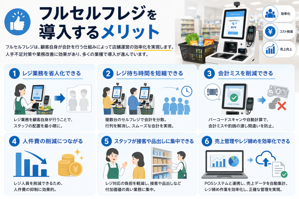 フルセルフレジを導入するメリット