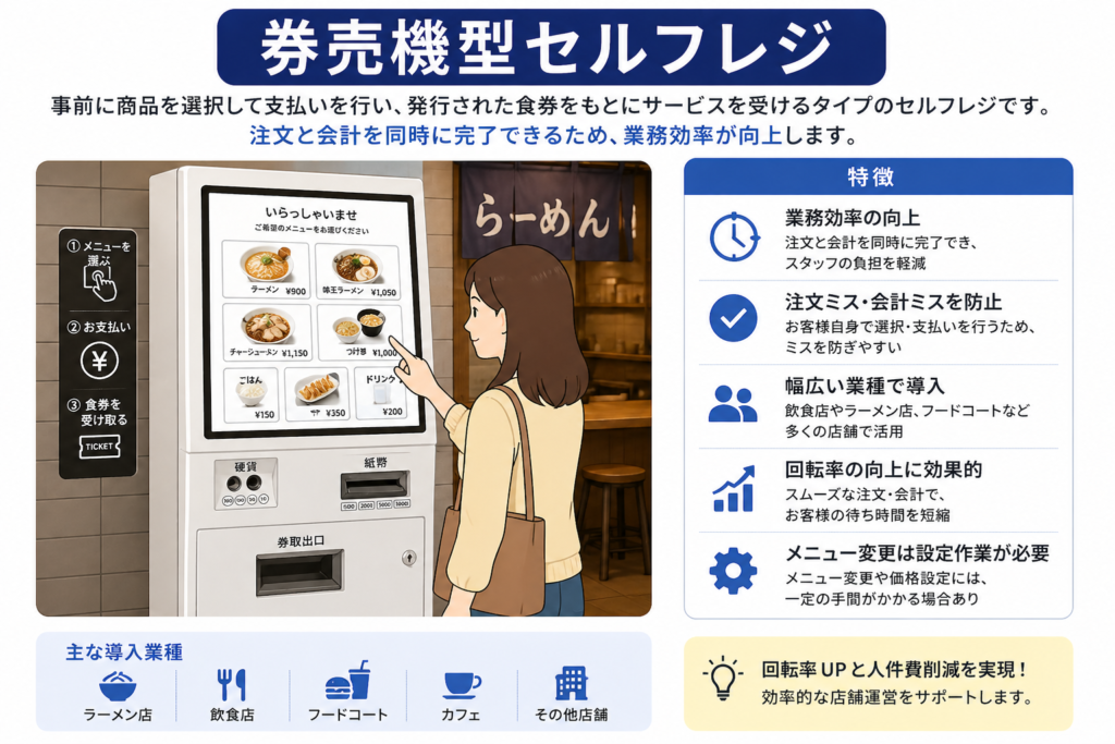 券売機型セルフレジ