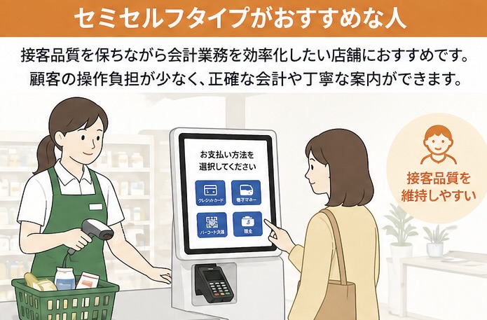 セミセルフタイプがおすすめな人