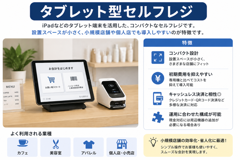タブレット型セルフレジ