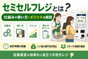 セミセルフレジとは？仕組みや使い方・メリットを解説