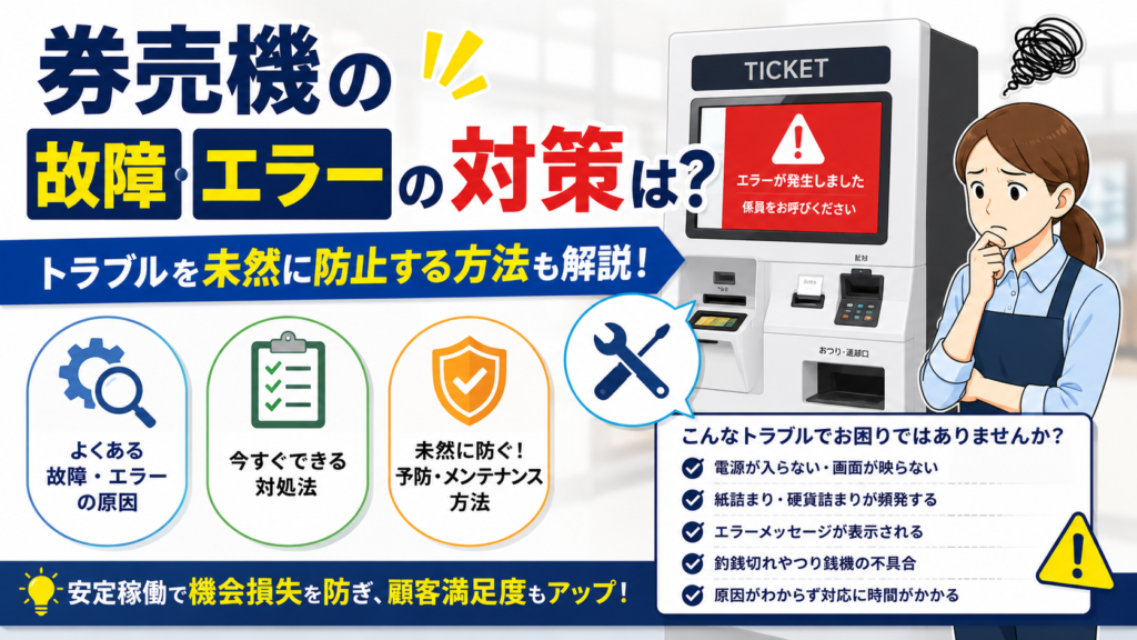 券売機の故障・エラー対策