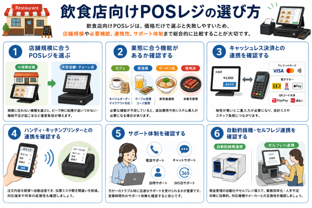飲食店向けPOSレジの選び方
