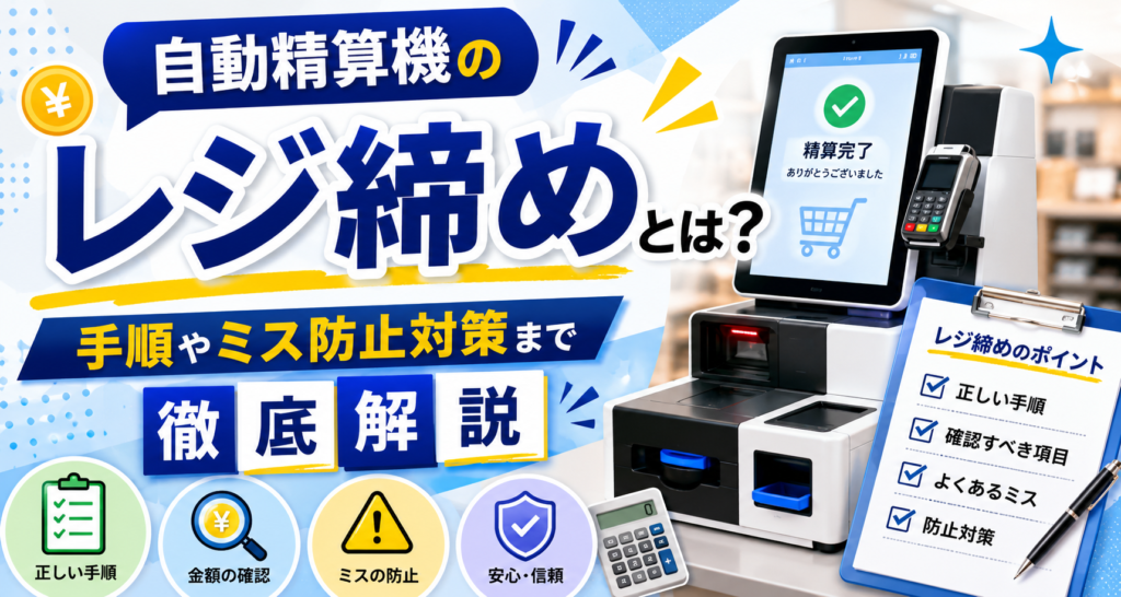 自動精算機のレジ締めとは