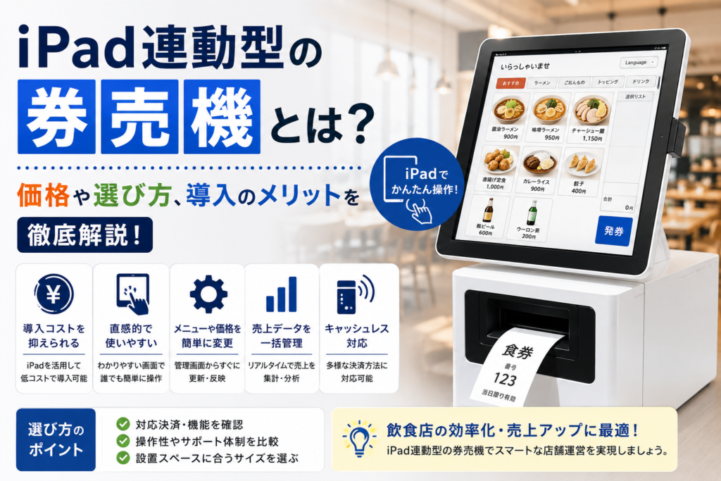 iPad連動券売機