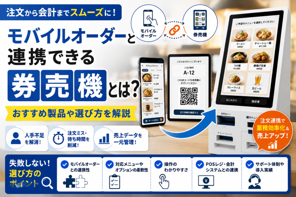 モバイルオーダー連携券売機