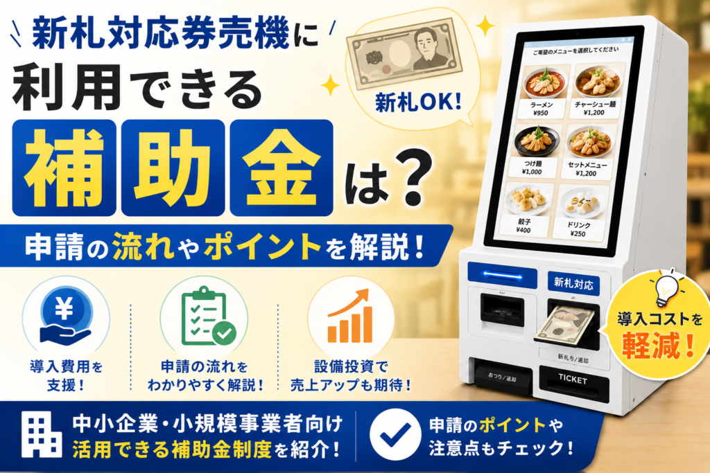 新札対応券売機の補助金