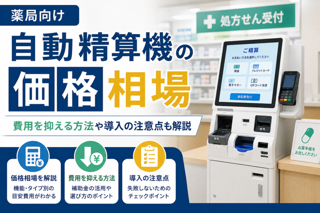 薬局向けの自動精算機おすすめ比較